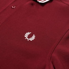 Fred Perry Authentic Men's Slim Fit Twin Tipped Polo Shirt in Port