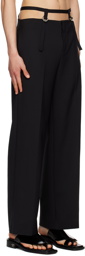 Dion Lee Black Safety Harness Trousers