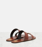 Saint Laurent Cassandre leather sandals