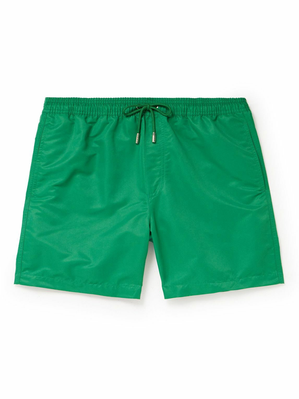 Mr P. - Men - Arrow Straight-Leg Mid-Length Printed Swim Shorts Brown - Xs