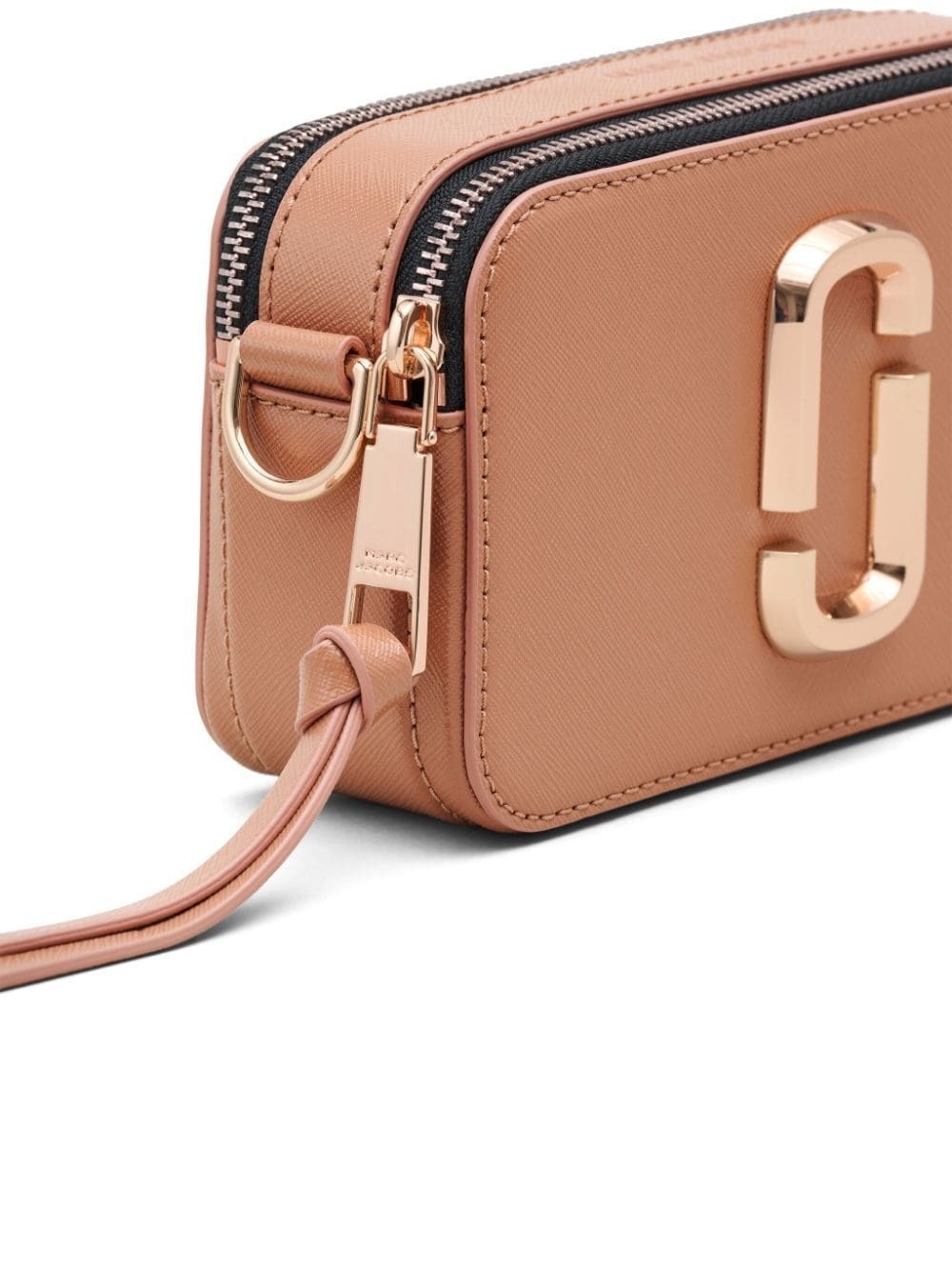 Snapshot Leather Crossbody Bag In Brown