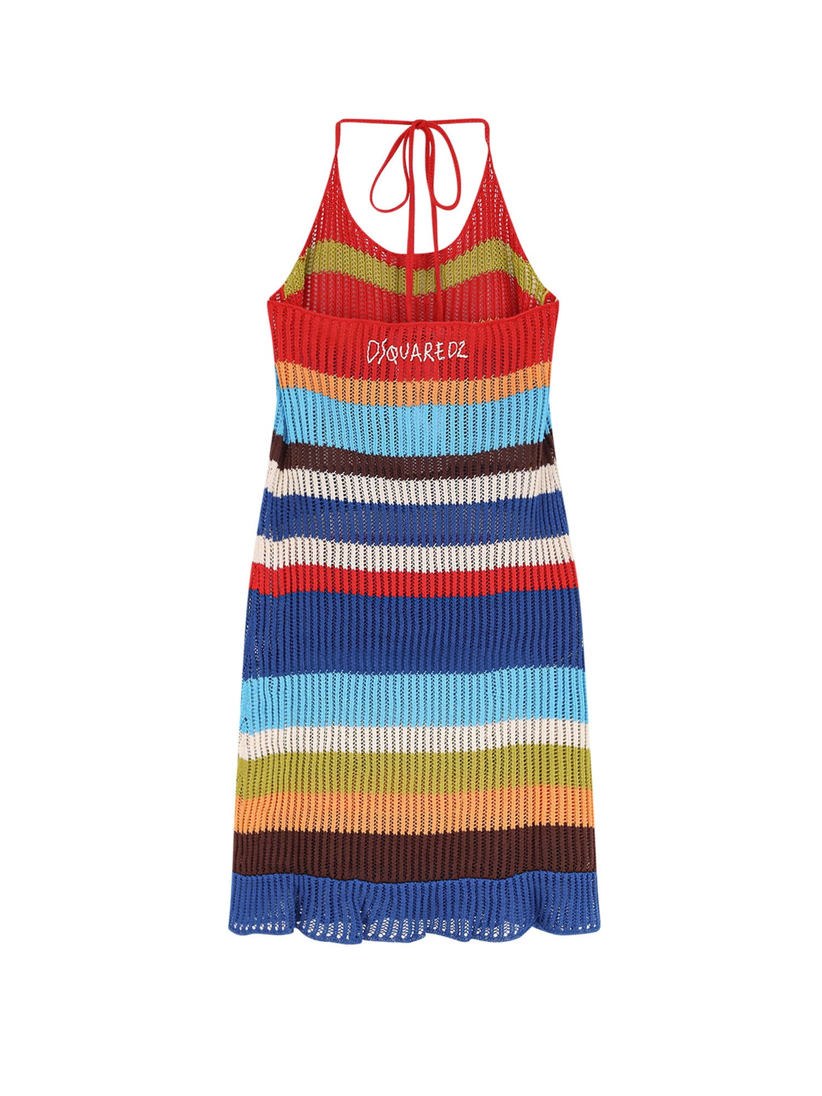 ワンピース Dsquared2 Dsquared2 Summer Lovers Cotton Short Dress Dsquared2 Summer Lovers Cotton Short Dress Dsquared2