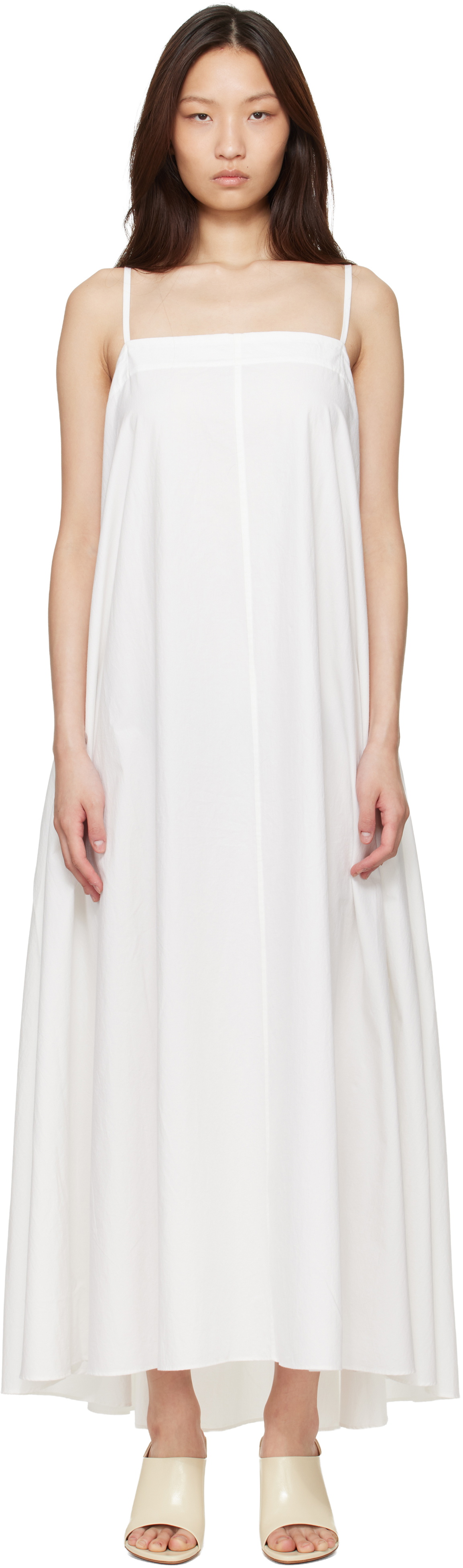 Studio Nicholson White Achille Maxi Dress