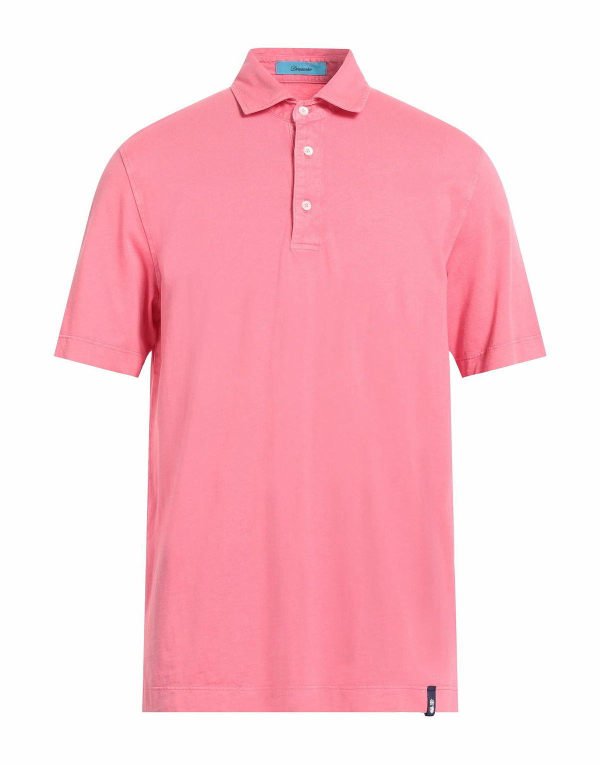 Drumohr Mens Polo shirt in Magenta