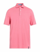 Drumohr Mens Polo shirt in Magenta