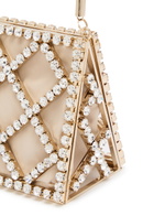 Rosantica Garofano Crystal-embellished Satin Shoulder bag - Gold - One Size