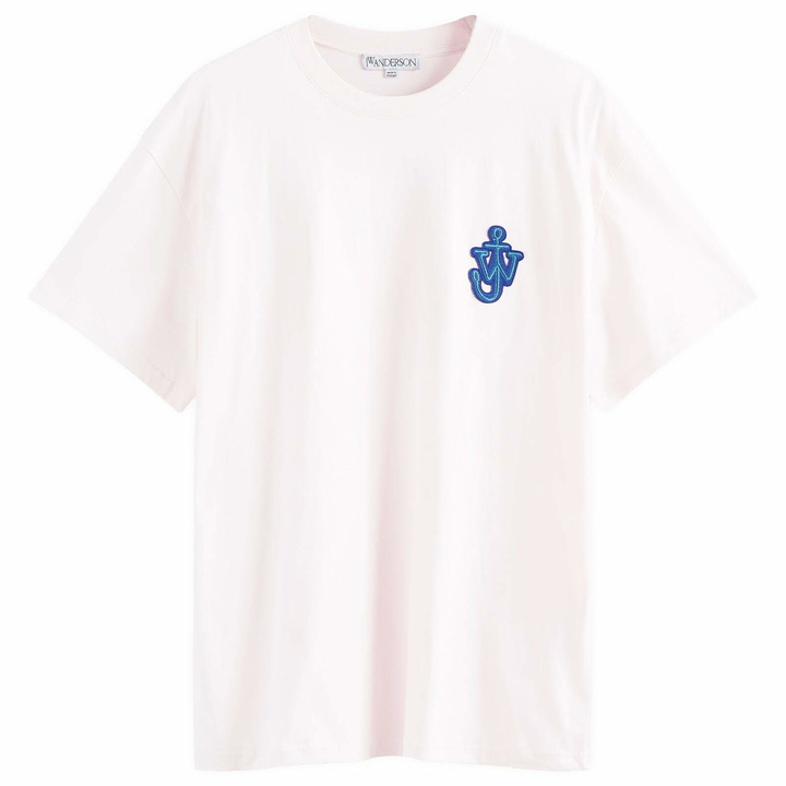 Photo: JW Anderson Men's Anchor Patch T-Shirt in Pale Pink