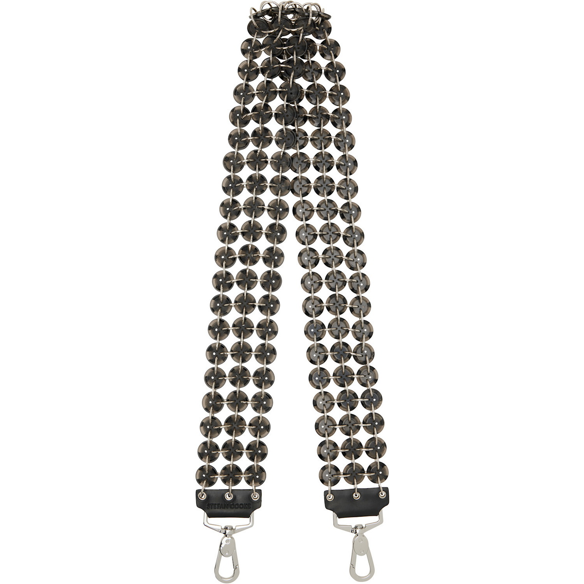 Stefan Cooke Black & Silver Button Bag Strap Stefan Cooke
