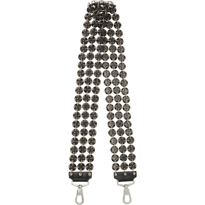 Photo: Stefan Cooke Black & Silver Button Bag Strap