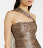 Maria Lucia Hohan Marimar one-shoulder silk bustier gown