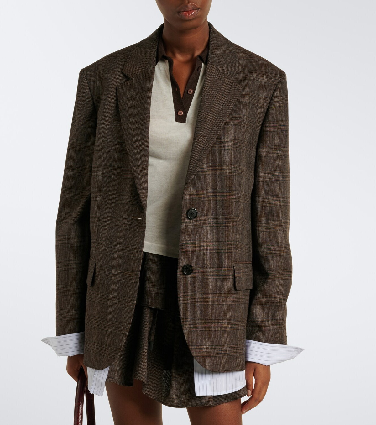 Acne Studios Checked wool-blend blazer