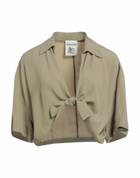Semicouture Womens Top Military in Green