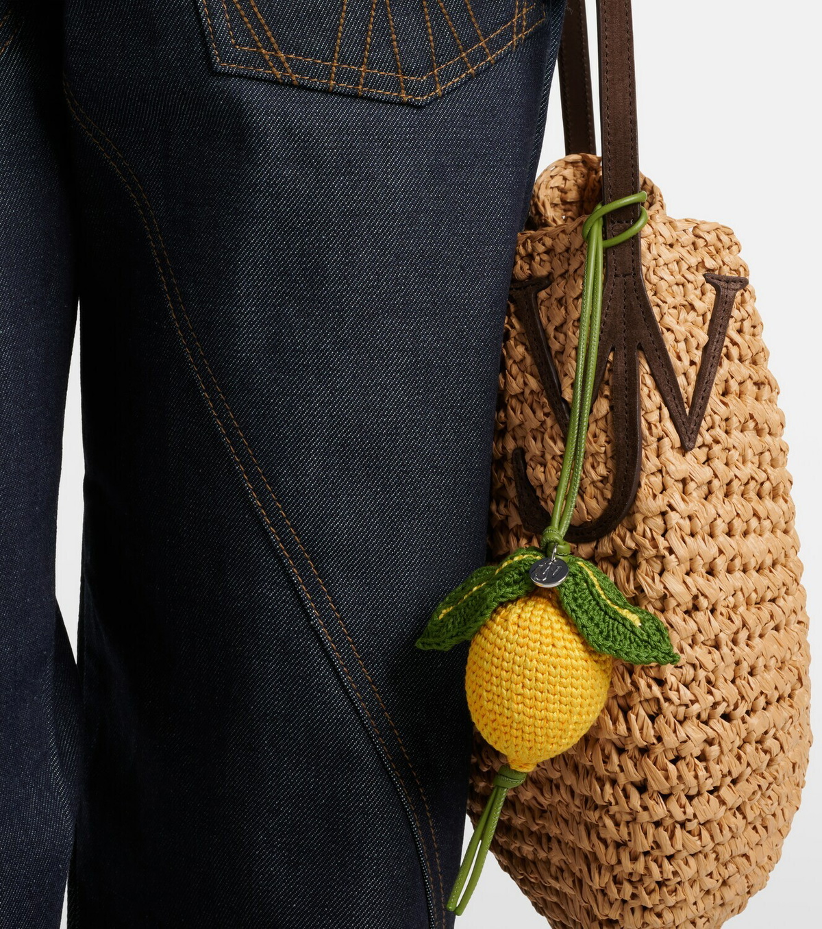 JW Anderson Lemon crochet bag charm
