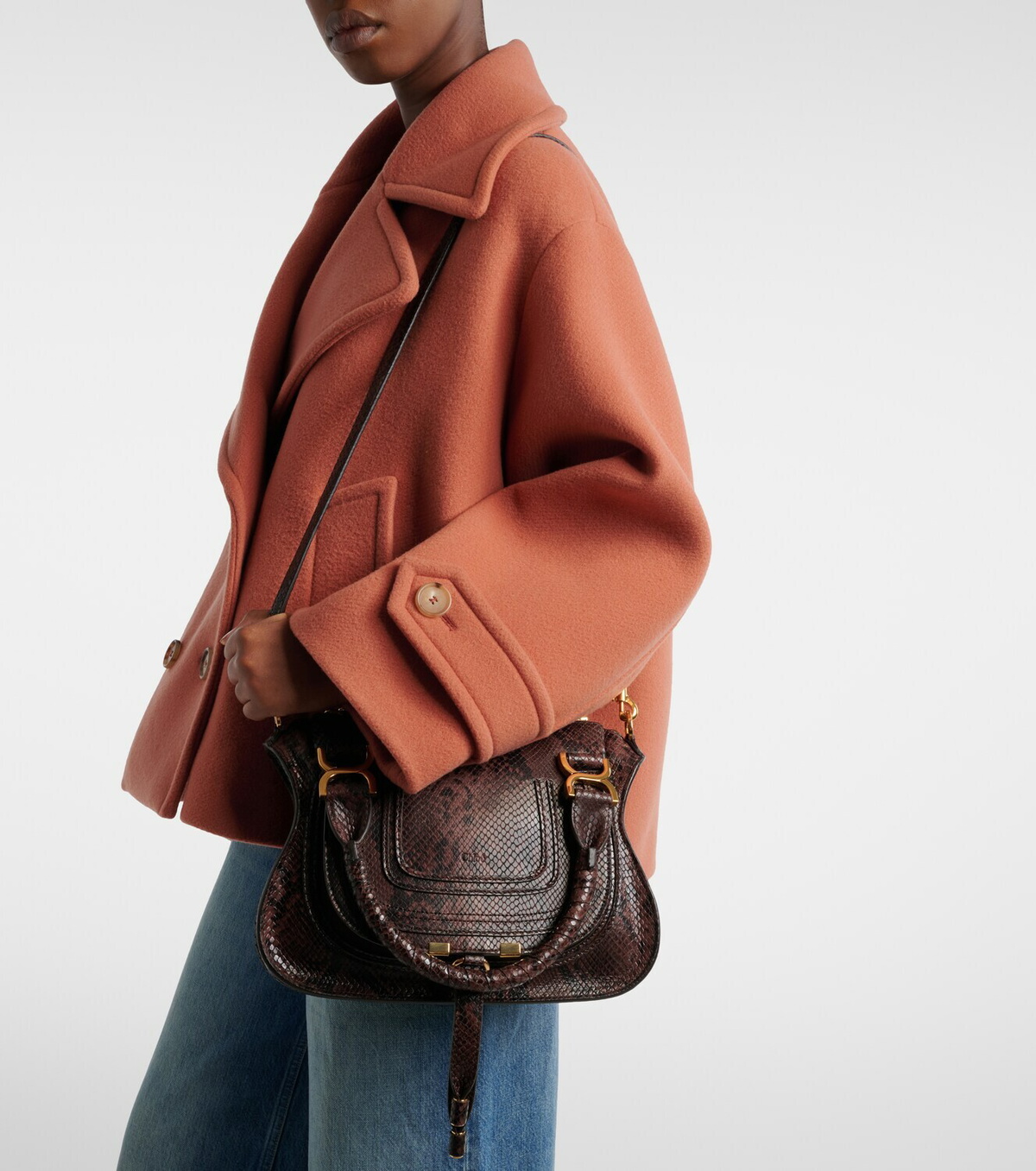 Chloé Marcie Small leather top-handle bag
