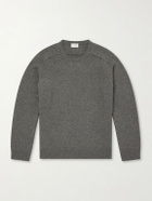 SAINT LAURENT - Cashmere and Wool-Blend Sweater - Gray