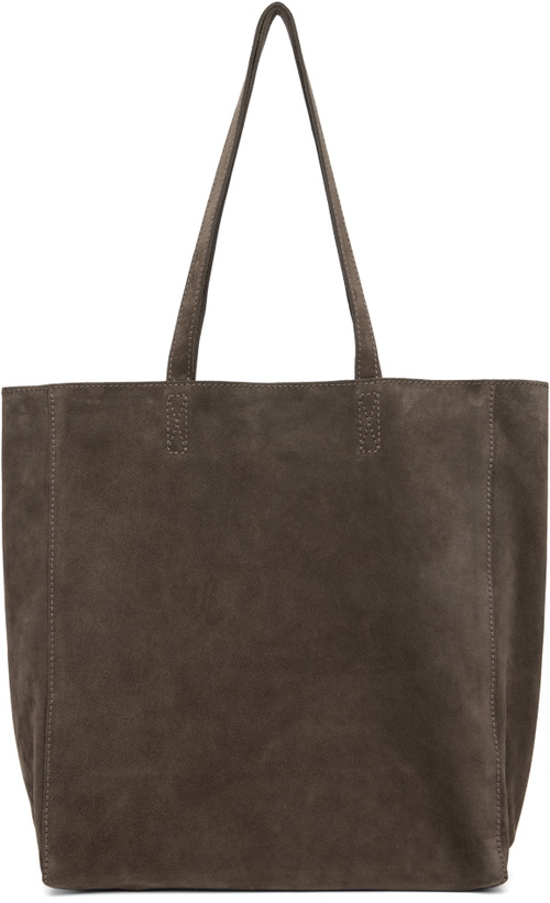 Photo: Nothing Written Brown Cou Suede Shopper Tote