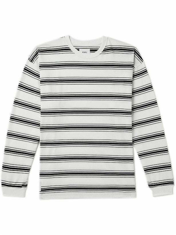 Photo: WTAPS - Jam Striped Cotton-Jersey T-Shirt - White
