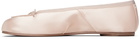 Maison Margiela Pink Tabi Satin Ballerina Flats