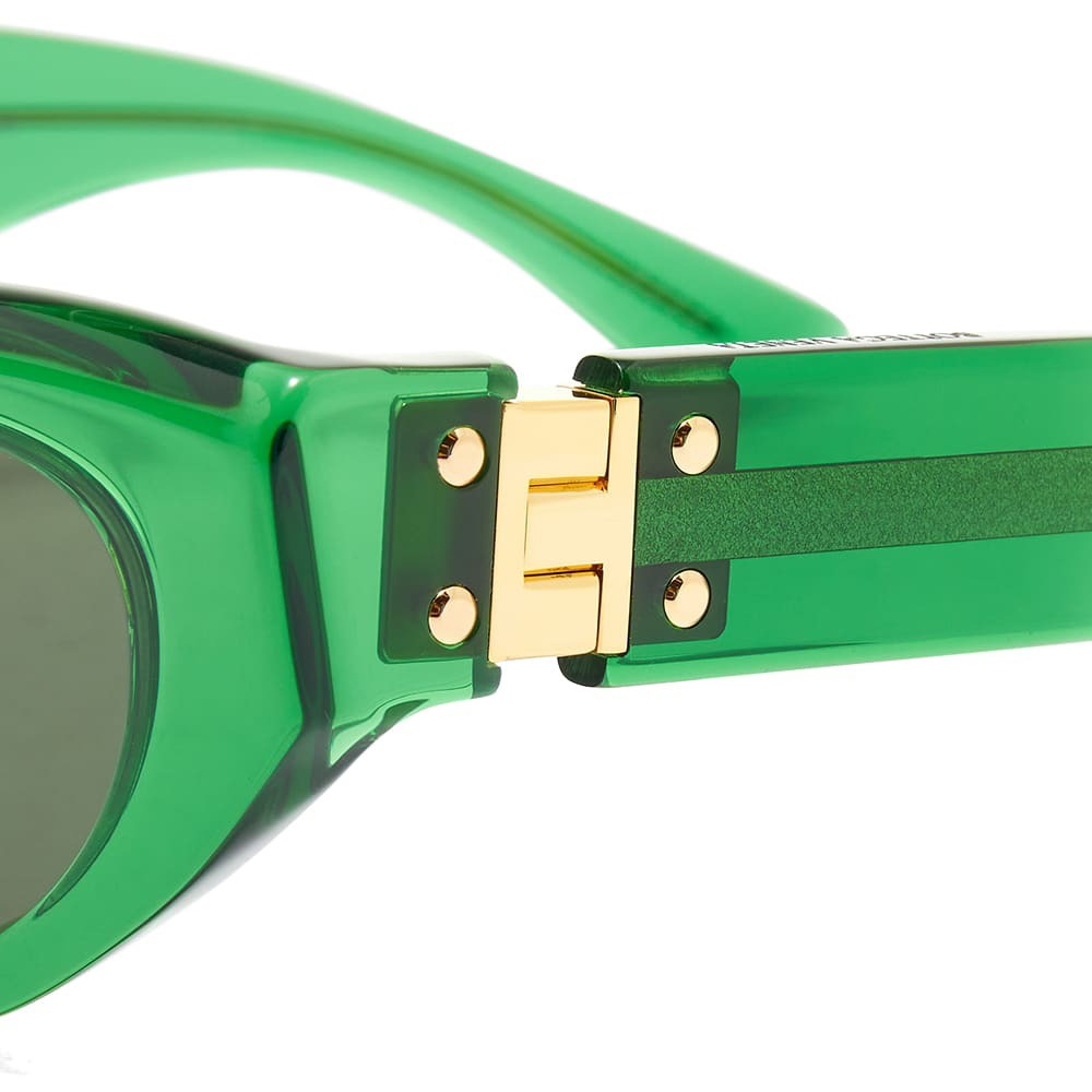 Bottega Veneta Eyewear Cat-Eye Croc-effect Sunglasses - Green