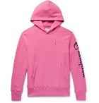 Todd Snyder Champion - Logo-Print Loopback Cotton Jersey Hoodie - Pink