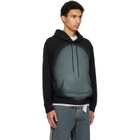 MM6 Maison Margiela Black Spray Print Hoodie