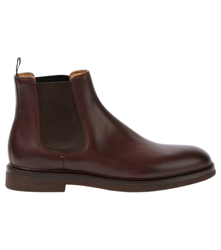 Photo: Brunello Cucinelli Leather Chelsea boots
