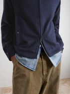 God's True Cashmere - Brushed-Cashmere Blouson Jacket - Blue