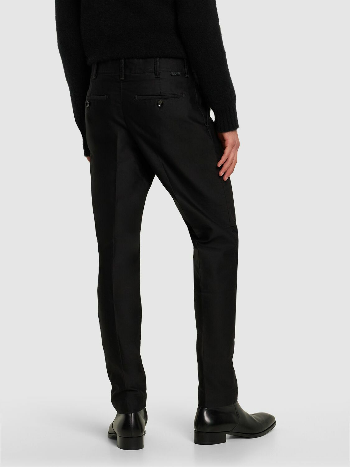 TOM FORD - Compact Cotton Chino Pants TOM FORD