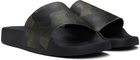 Coach 1941 Khaki Coated Canvas Pool Slides