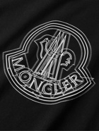 Moncler - Logo-Appliquéd Printed Cotton-Jersey T-Shirt - Black