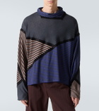 Kiko Kostadinov Raday paneled jersey turtleneck top