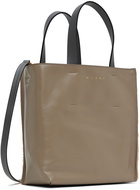 Marni Taupe & Beige Mini Museo Tote