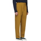 Maison Kitsune Tan Pleated Trousers