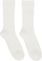 CDLP Six-Pack White Mid Length Cotton Rib Socks