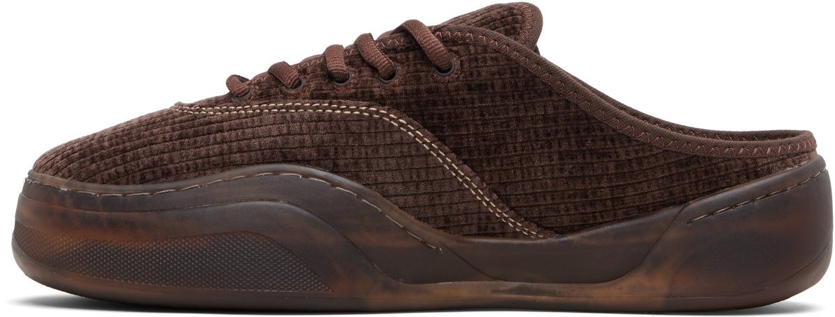 ERL Brown Corduroy Camino Sneakers