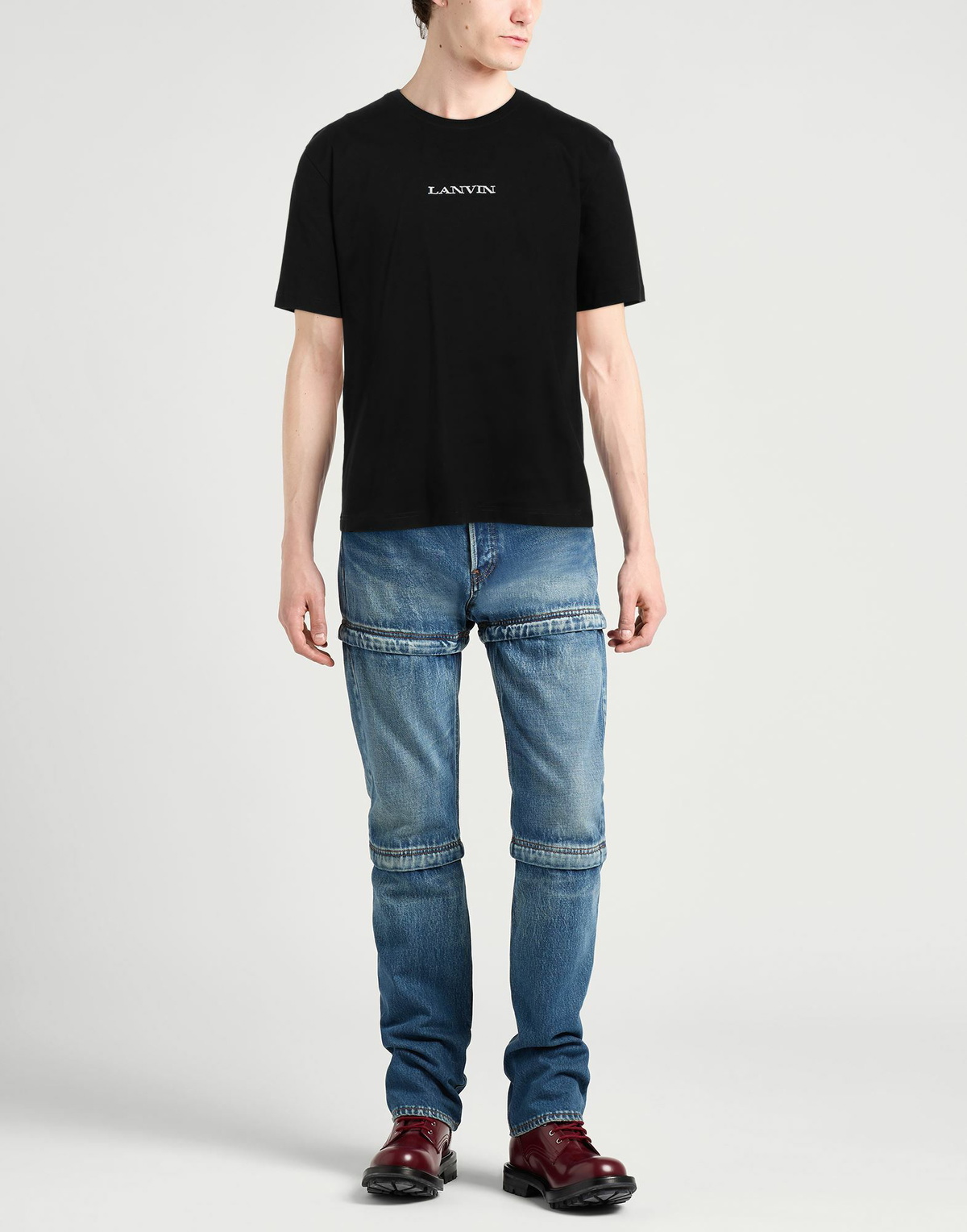 Lanvin Mens T-shirt in Black