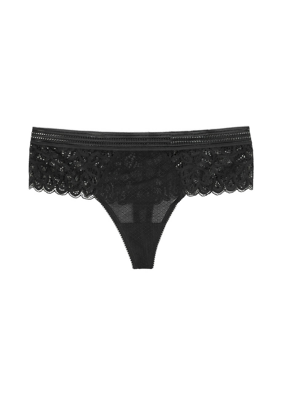 Wacoal Raffine Black Lace Thong