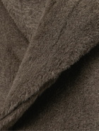 Richard James - Shawl-Collar Belted Double-Breasted Alpaca Coat - Brown