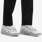 Lanvin Men's Curb Sneakers in Grey/White