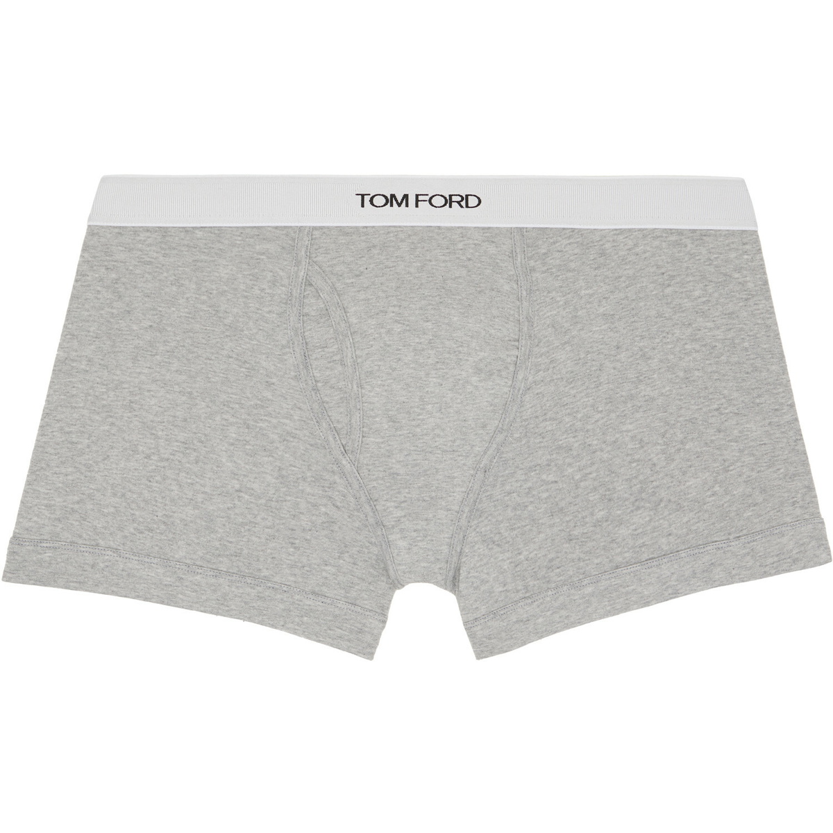 TOM FORD Two-Pack Gray Cotton Boxer Briefs