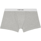 TOM FORD Two-Pack Gray Cotton Boxer Briefs