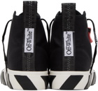 Off-White Black Mid-Top Vulcanized Sneakers