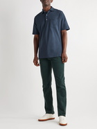 Sid Mashburn - Cotton-Piqué Polo Shirt - Blue