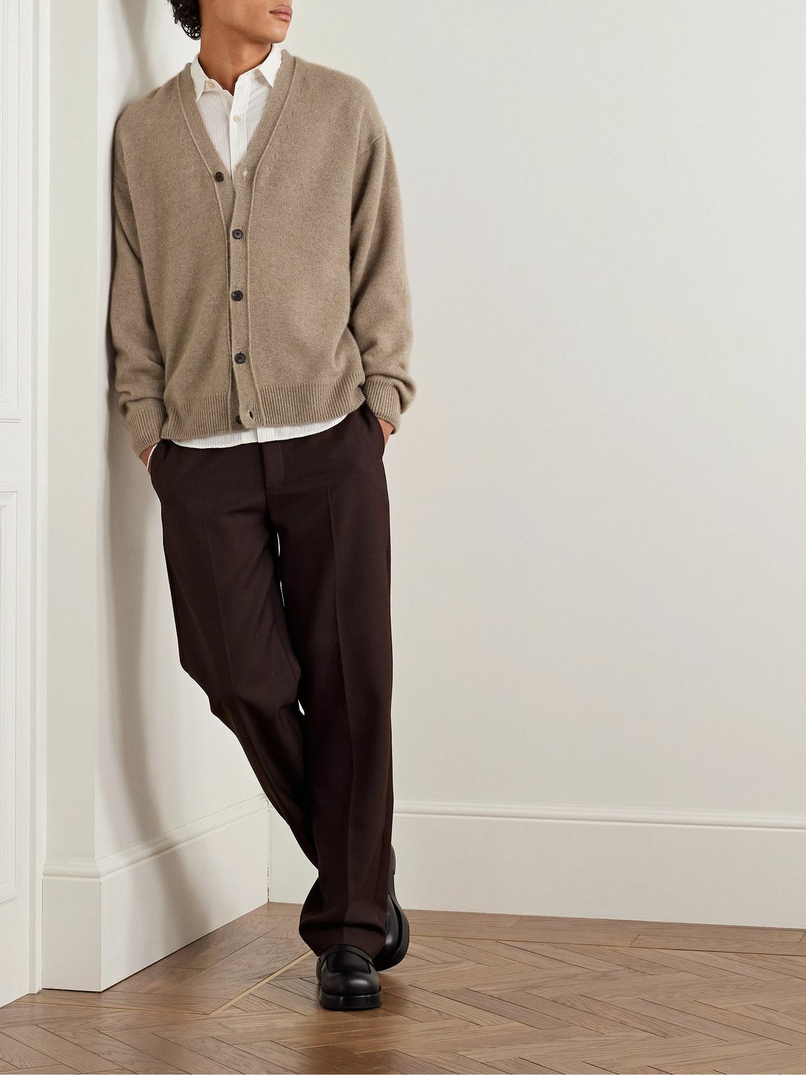 Auralee - Cashmere Cardigan - Brown