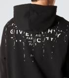 Givenchy Logo cotton fleece zip-up hoodie