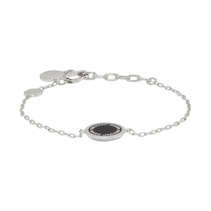 Marc Jacobs Silver Monogram Chain Link Bracelet
