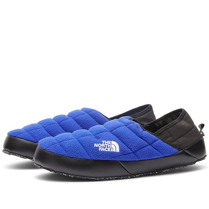 Photo: The North Face Men's Thermoball Traction Mule V Denali in Lapis Blue/Black