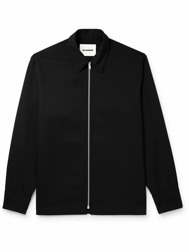 Photo: Jil Sander - Canvas Zip-Up Shirt Jacket - Black