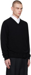 Random Identities Black Belted Sweater