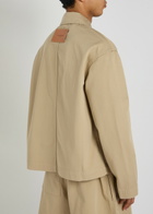 JW Anderson Patch Pocket Cotton Jacket Beige